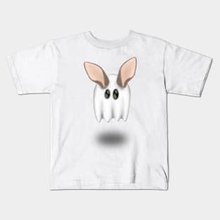 Ghost Rabbit Ears Cartoon Ghostly Sheet Trick or Treat Kids T-Shirt